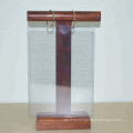 Fine Welding PVC Pocket Wood Bar Flip Menu Holder